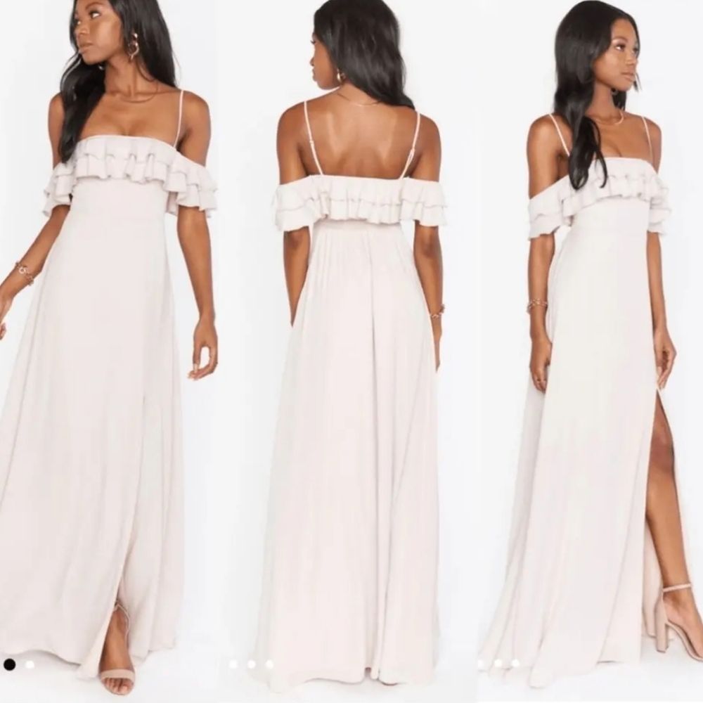 Show Me Your Mumu Emma Ruffle Maxi Dress Bridesmaid Bridal